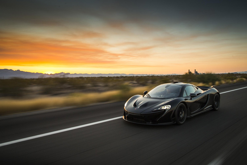 McLaren-P1-sunset
